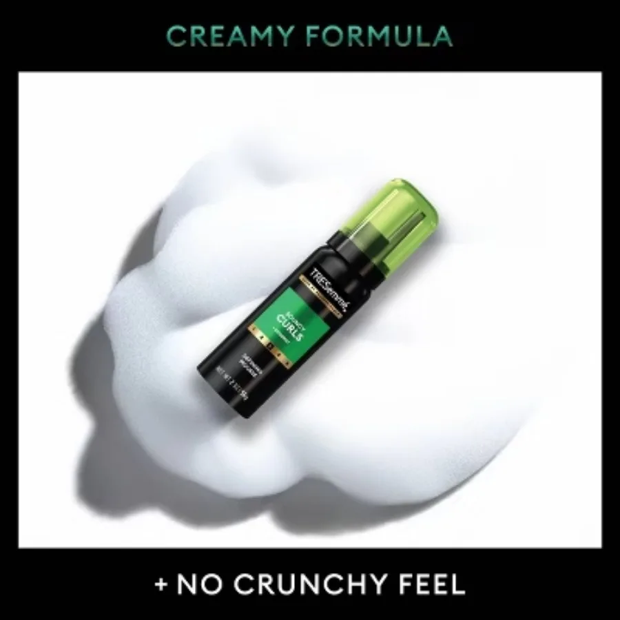 موس تجعيد لا تشوبه شائبة مع زيوت جوز الهند والأفوكادو - حجم السفر - 2 أونصة - يحمي الشعر من أضرار الحرارة. موس الشعر