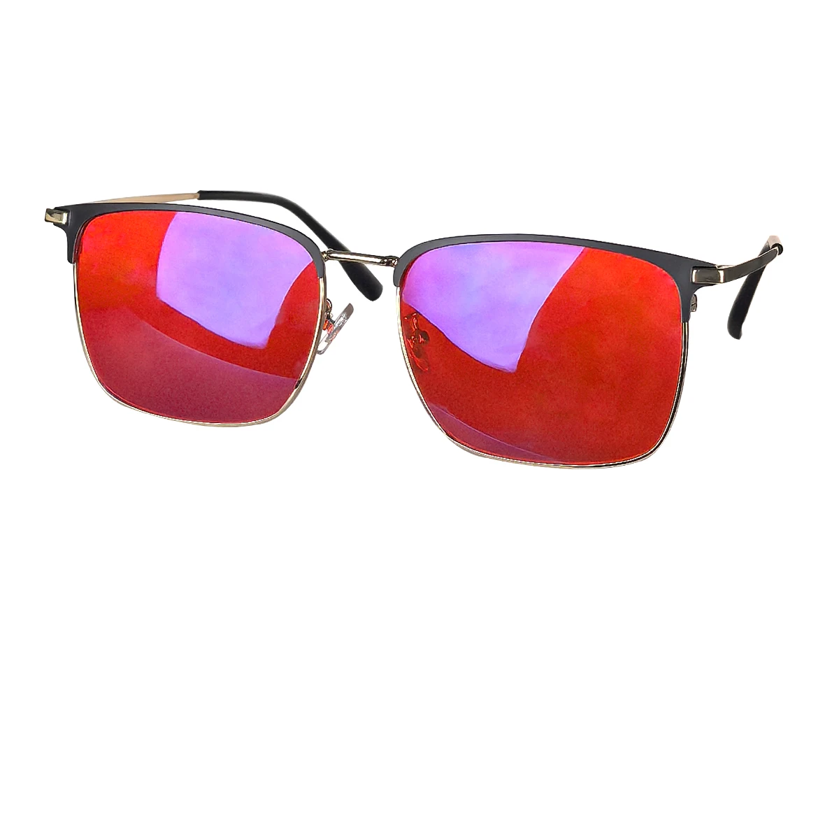 Big Size Eyeglasses for Men Better Sleep Glasses with Red Lenses Long Time Working Orange Gaming Glasses Driving Night Vision