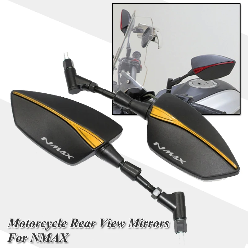 For Yamaha NMAX155 NMAX125 NMAX150 N-MAX155 NMAX 155 N-MAX 125 150 2025 Motorcycle Rear View Rearview Mirrors Side Mirror