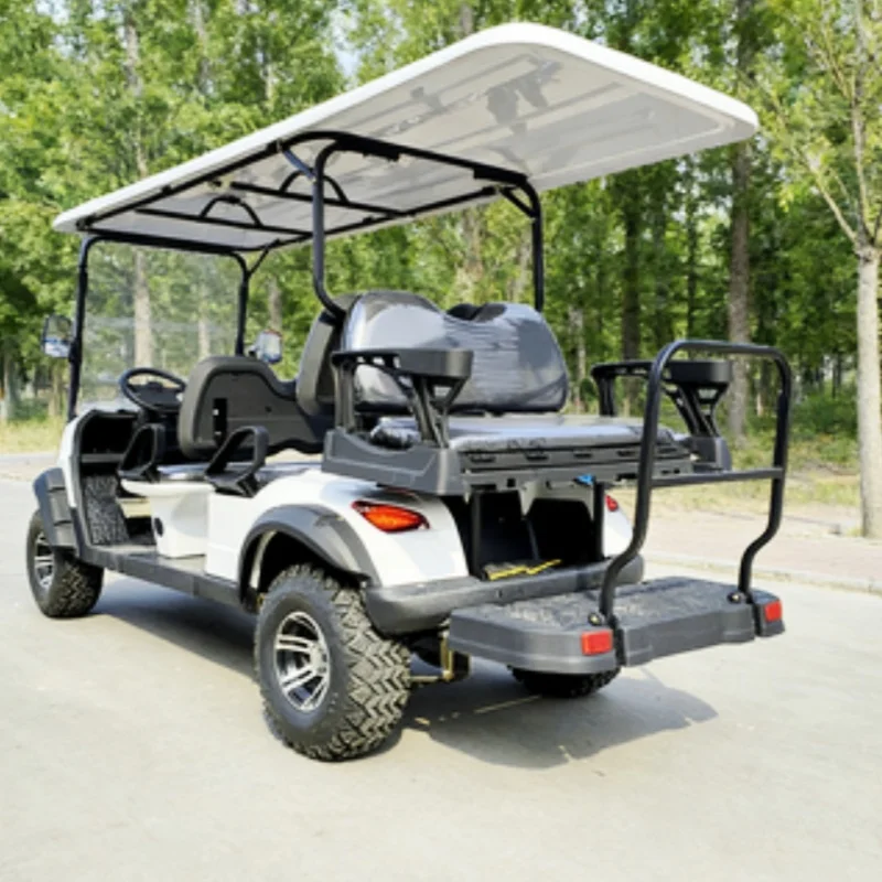 Low Price High-Power Electric Golf Cart 4000W/5000W/7000W Golf Cart Off-Road Tires Front Bumper Touch Screen Multi - Media