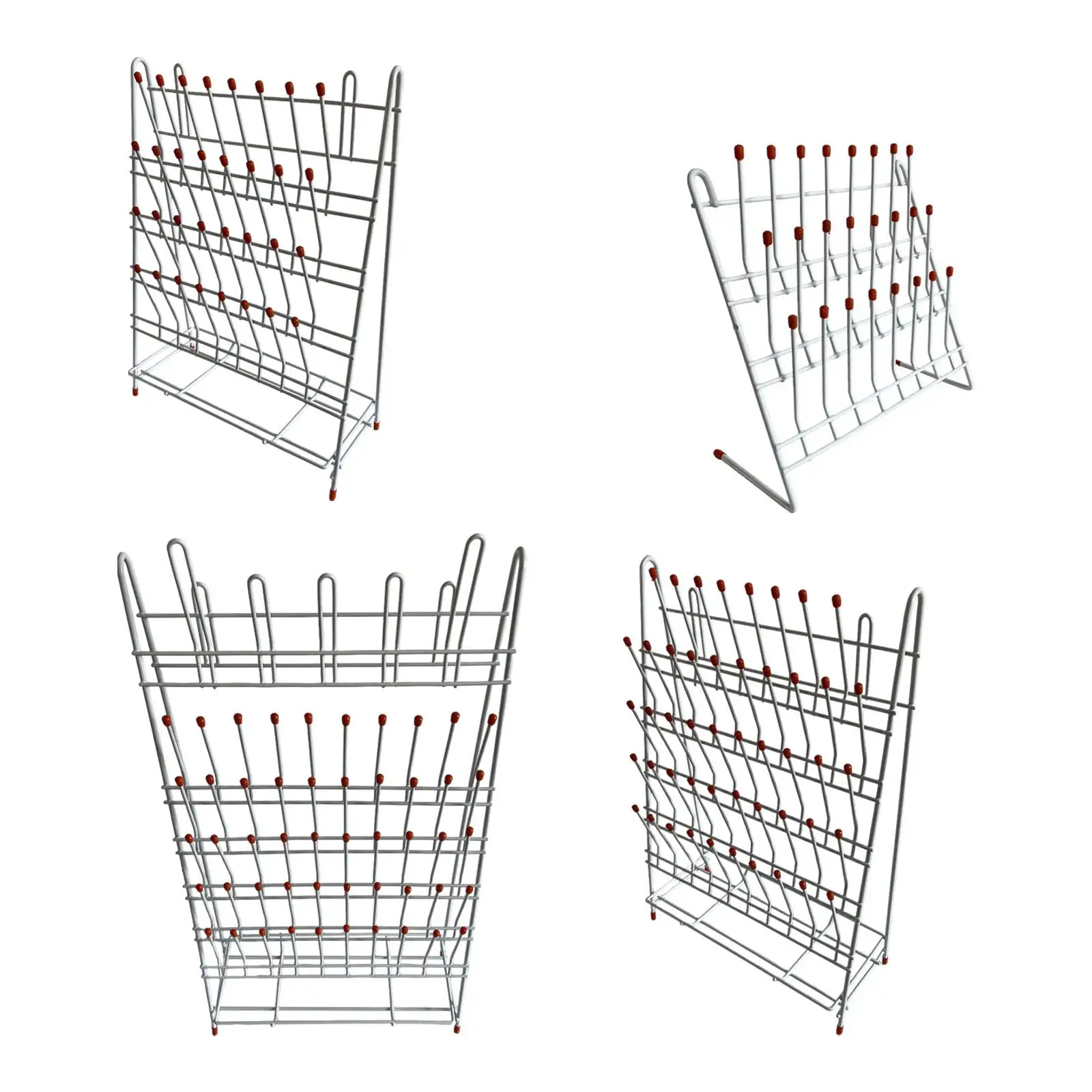 Lab Drain Holder Shelf Removable Cleaning Supplies Wall Mounted Draining Rack Drainer Shelf for Lab Factory Bottle