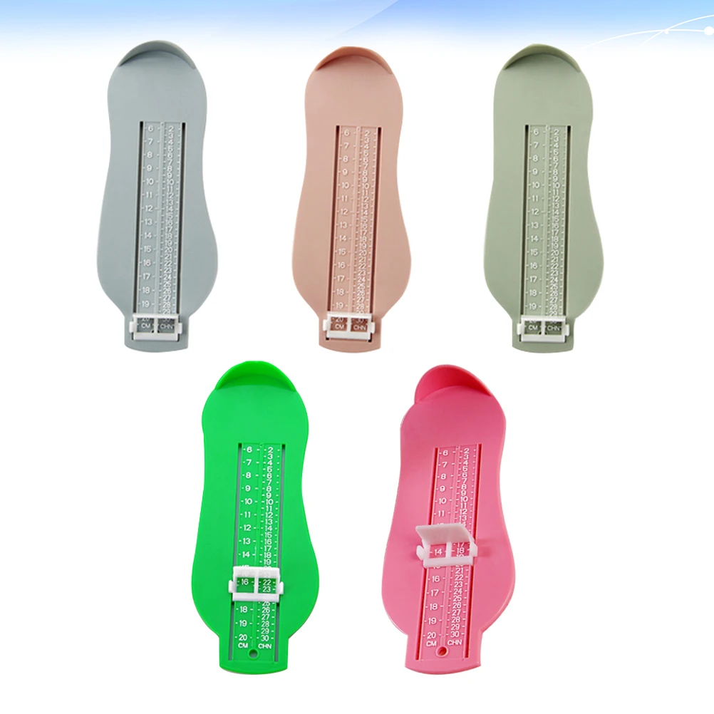 

5Pcs Foot Measuring Gauge Baby Kids Shoe Size Measurement Tool Practical Durable Foot Length Finder Kids Shoe Size Measurement
