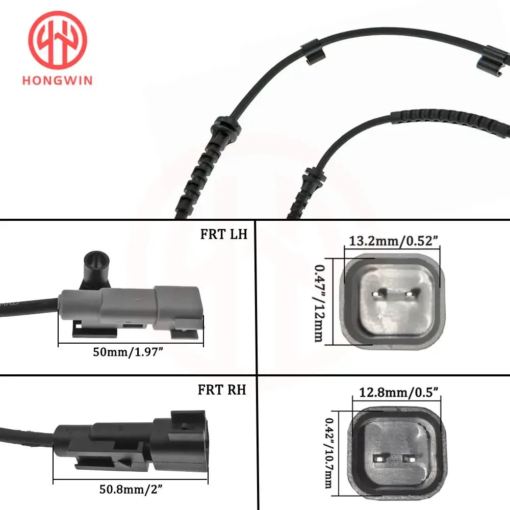 Front Rear Left Right Wheel Speed ABS Sensor 94544448 94544449 94544450 94544451 For Chevrolet Sonic 1.4L Turbocharged 1.6L 1.8L