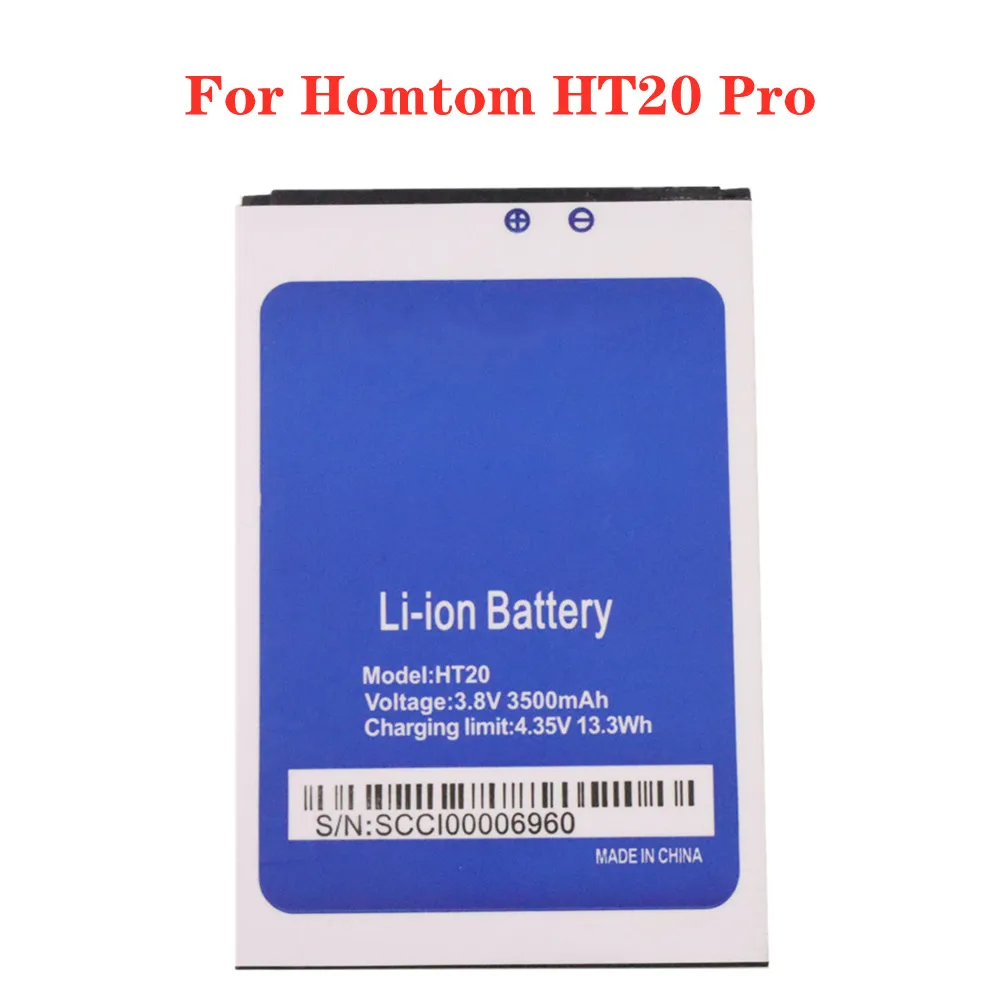 

High Quality 3500mAh HT20 Battery For Homtom HT20 Pro Cell Mobile Smart Phone Replacement Batteries