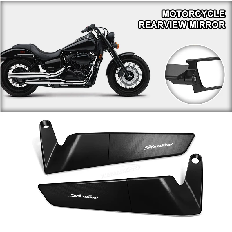 Deflectores de Viento Laterales Stealth Winglets de Aleación para Motocicleta Honda Shadow VT 400 600 1100 VT400 VT600 1300 Accesorios
