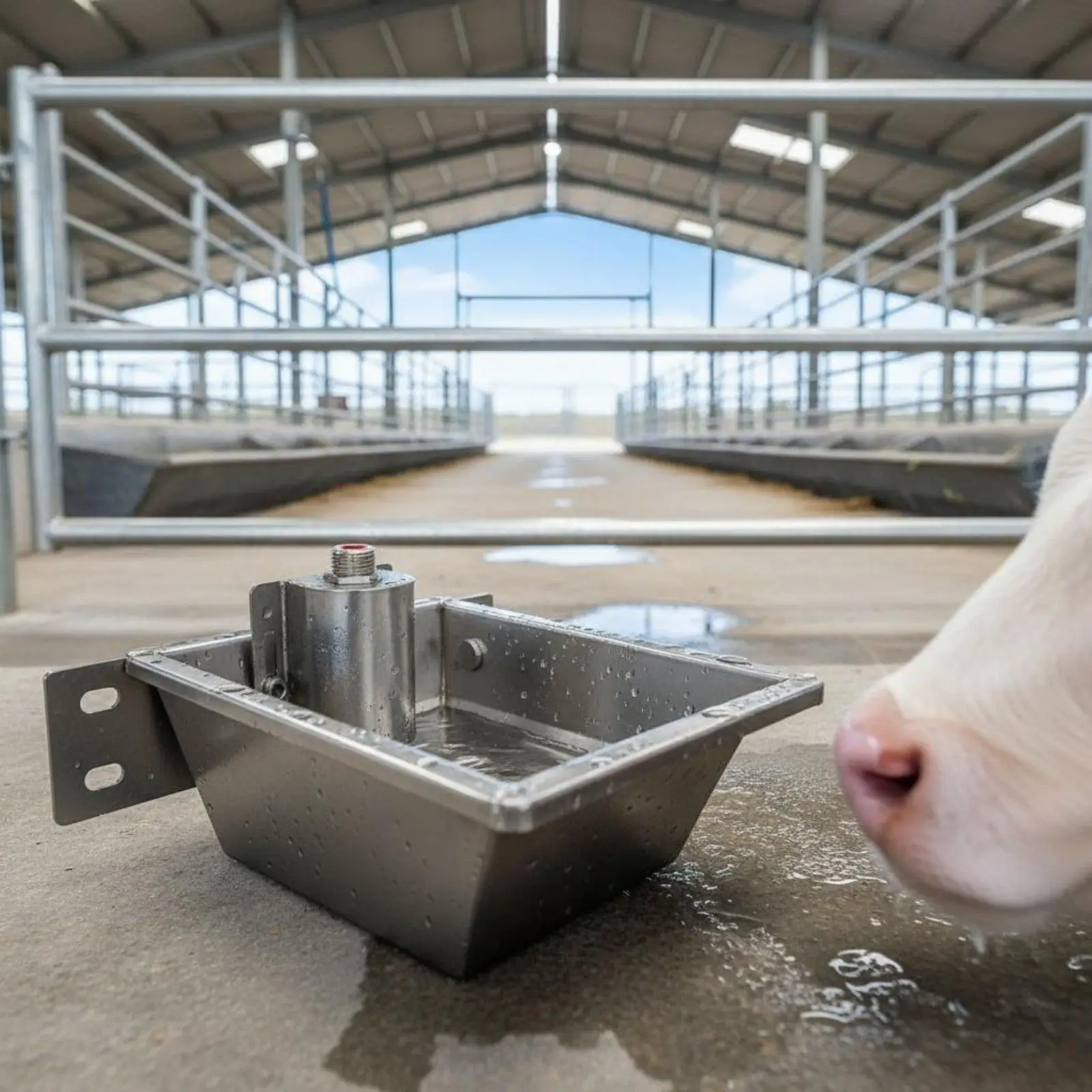 Livestock Drinking Vessel Large Capacity Stainless Steel Water Trough Automatic Refill Bowl for Sheep Goats Cattle Horse Barn Livestock Drinking Vessel Large Capacity Stainless Steel Water Trough Automatic Refill Bowl for Sheep Goats Cattle Horse Barn