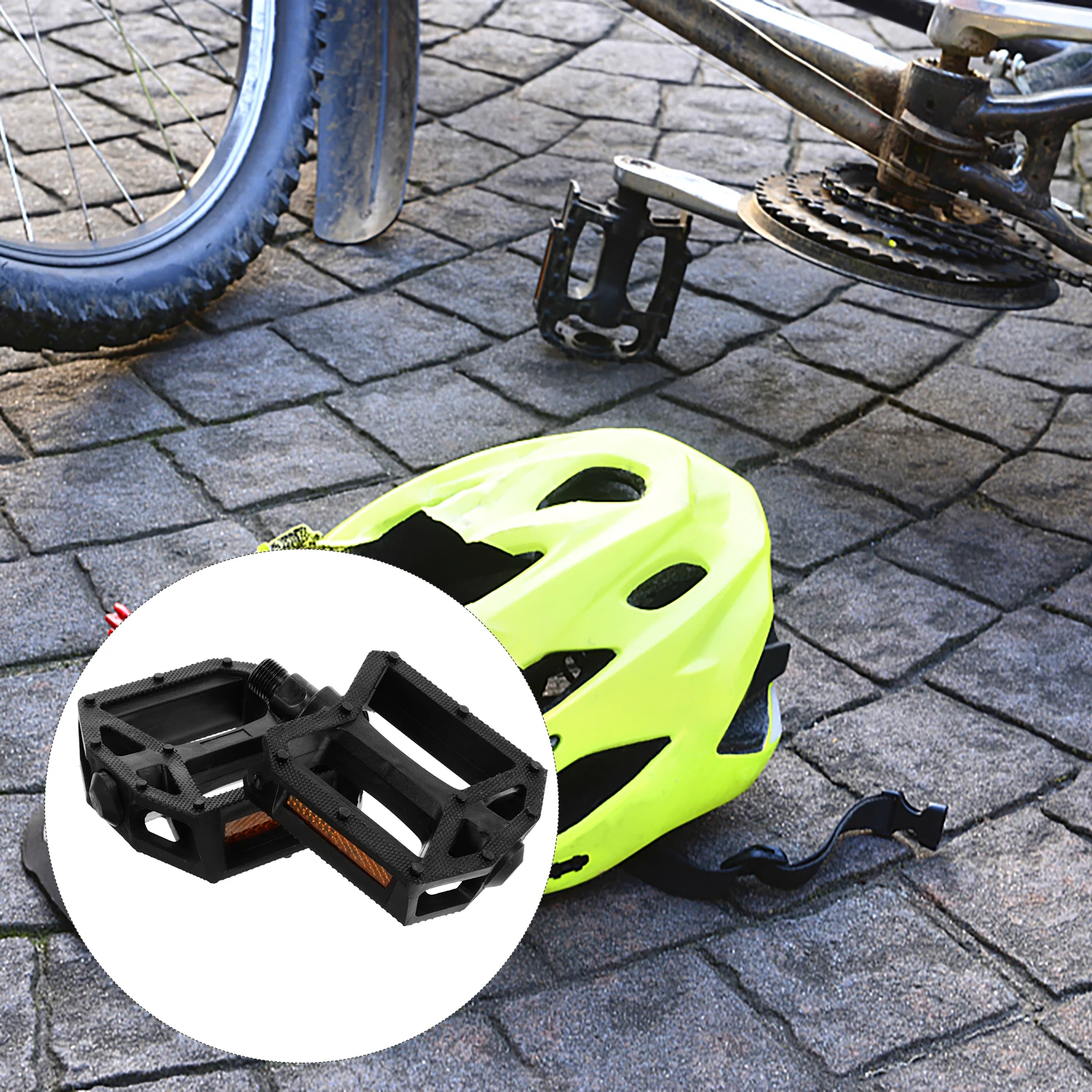 

2pcs Bicycle Pedals Mountain Anti-Slip Cycling Replacement Pedals For Road Bike Outdoor Light Weight Easy Install Wide
