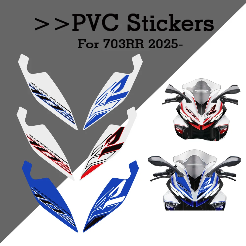 2025 2026 Motorcycle For Zontes 703RR 703 RR Tank Pad Gas Protector Kit Fairing Fender Covers Stickers Accessories