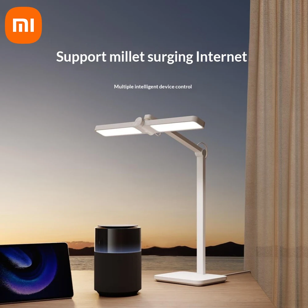 

Настольная лампа Mijia Pro с умным диммированием, защитой глаз, многоугольным LED-светом, ночником для чтения и радарным датчиком