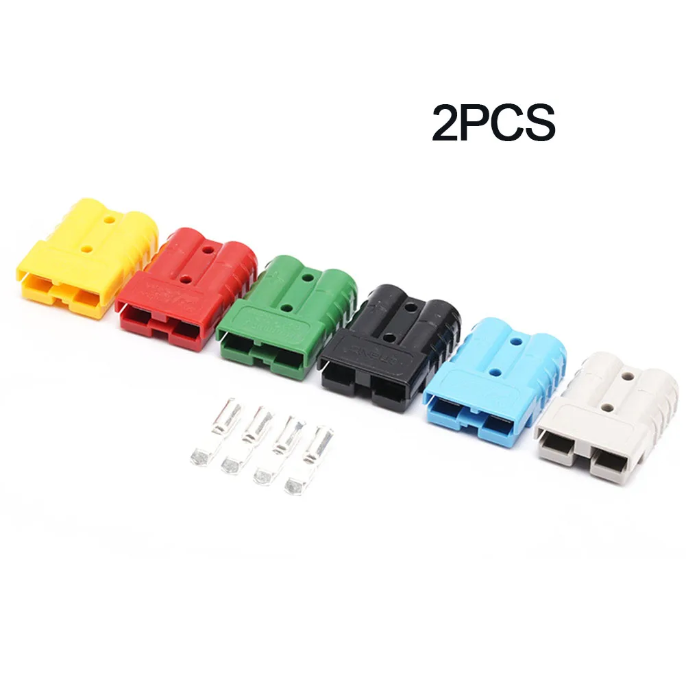 50AMP Cable Terminals Forklift Battery Connector Plugss Connector DC Power Cable Terminals Battery Power Charging Plugss DC