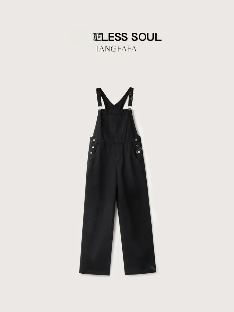 

Леггинсы-комбинезон TFA Casual Silhouette с эффектом похудения, на бретелях, длинные брюки, со средней талией, хлопковые, летние, модные