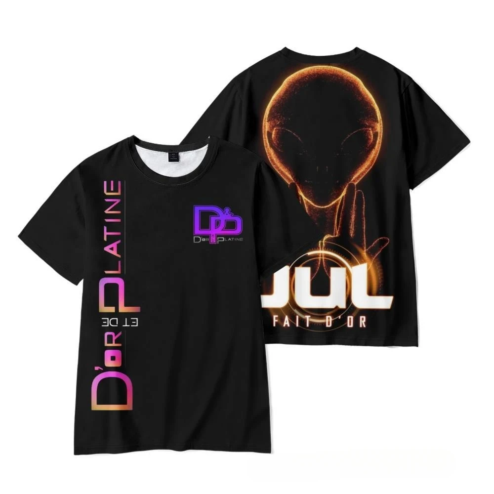New Rapper JuL 3D Print T-Shirts Men's Women Casual Short Sleeve T Shirt Oversized Hip Hop Tees Harajuku Y2k Tops Kids Clothing view 2