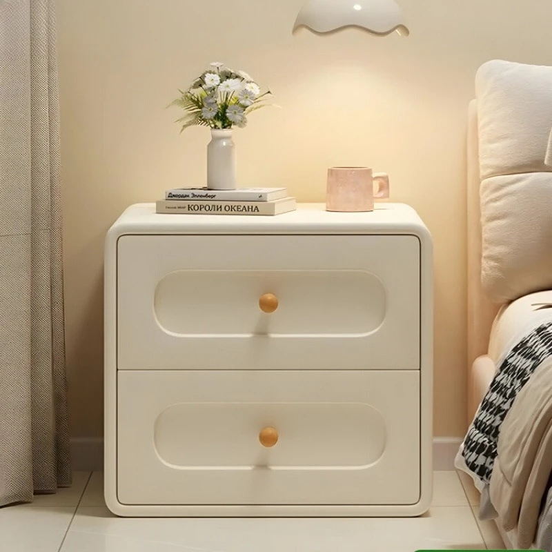 

Solid wood bedside household bedroom light luxury high-end creative small 2025 explosion bedside storage cabinet