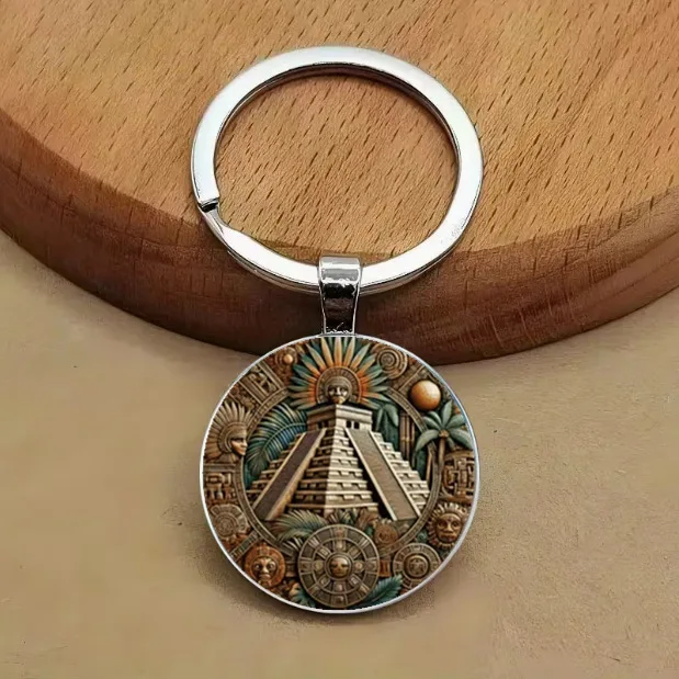 keychain pyramid The ideal gift for Mexican themed Chichen Itza Mayan Pyramid Keychain history enthusiasts and Mexican culture e