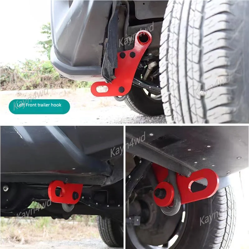 Off Road 4x4 Car Exterior Accessories Reinforced Front And Rear Tow Hooks For 2019-2024 SUZUKI New Jimny JB74 Conversion Parts