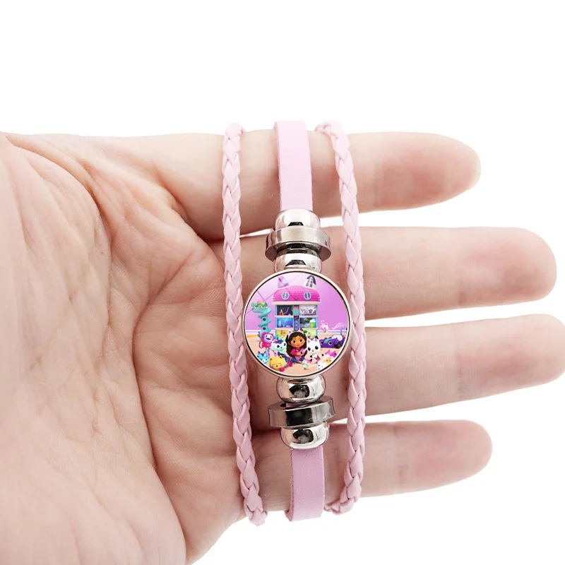 Gabby poppenhuis meisje armbanden + ketting sieraden set 2 stuks vrouwelijke kawaii ketting ketting accessoires meisje partij verjaardagscadeau speelgoed