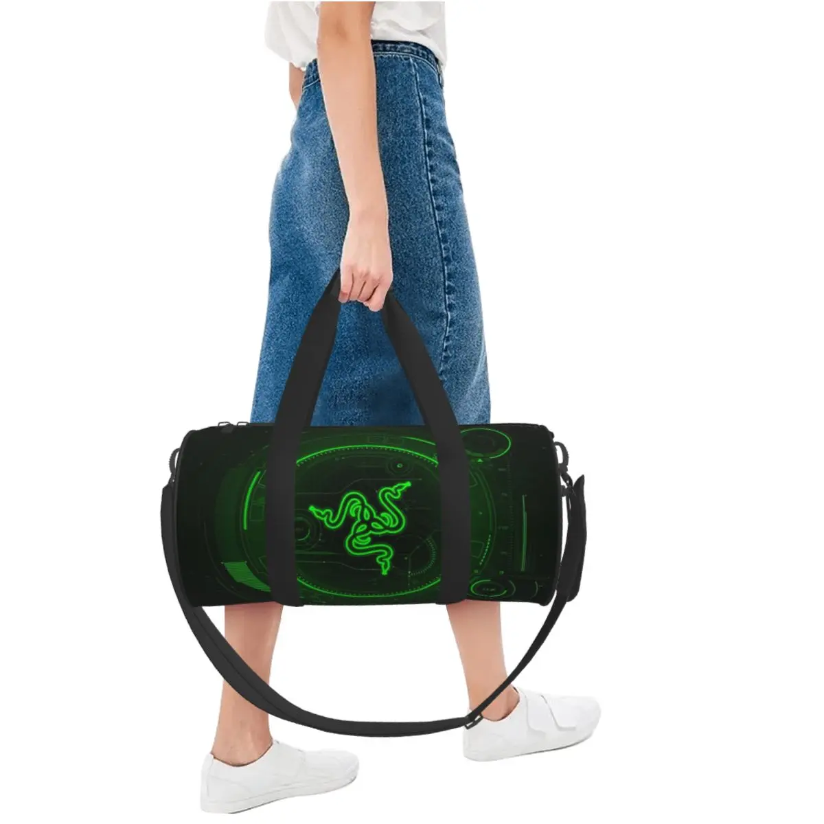 Razer Coasters Large Duffle Gym Bag Multi-Functional Duffle Travel Bags Handbags Fitness bag