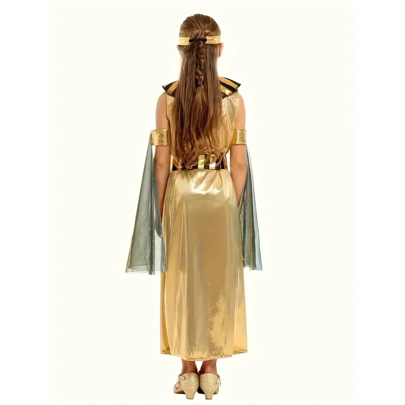 

COSda@Kids Girls Halloween Cosplay Costumes Ancient Egypt Cleopatra Dress Cosplay Prince Princess Fancy Carnival Party CosplayCO