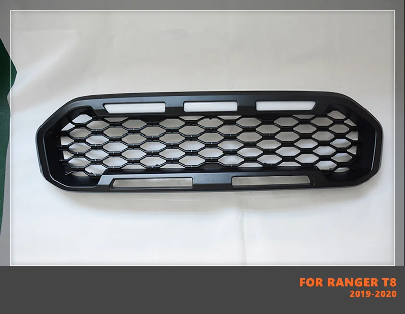 High Quality ABS Front Middle Grill Front Racing Grille Bumper Girll Fit For Ford Ranger T8 MK3 2019-2020