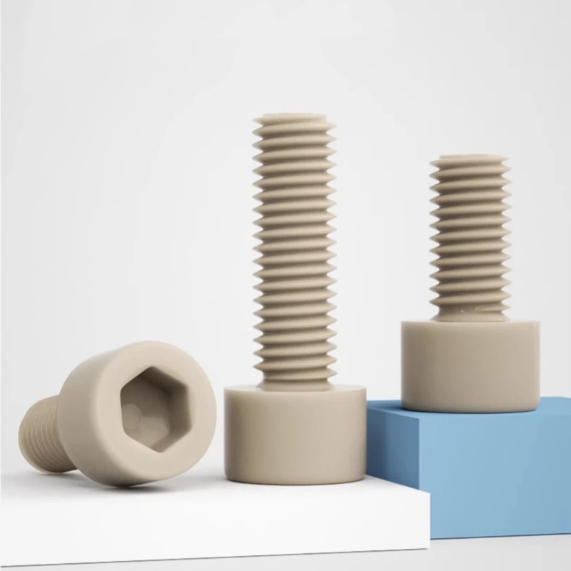 PEEK Plastic Insulated Allen Screw High Temp High Strength Hex Socket Head Bolt M2 M2.5-M10