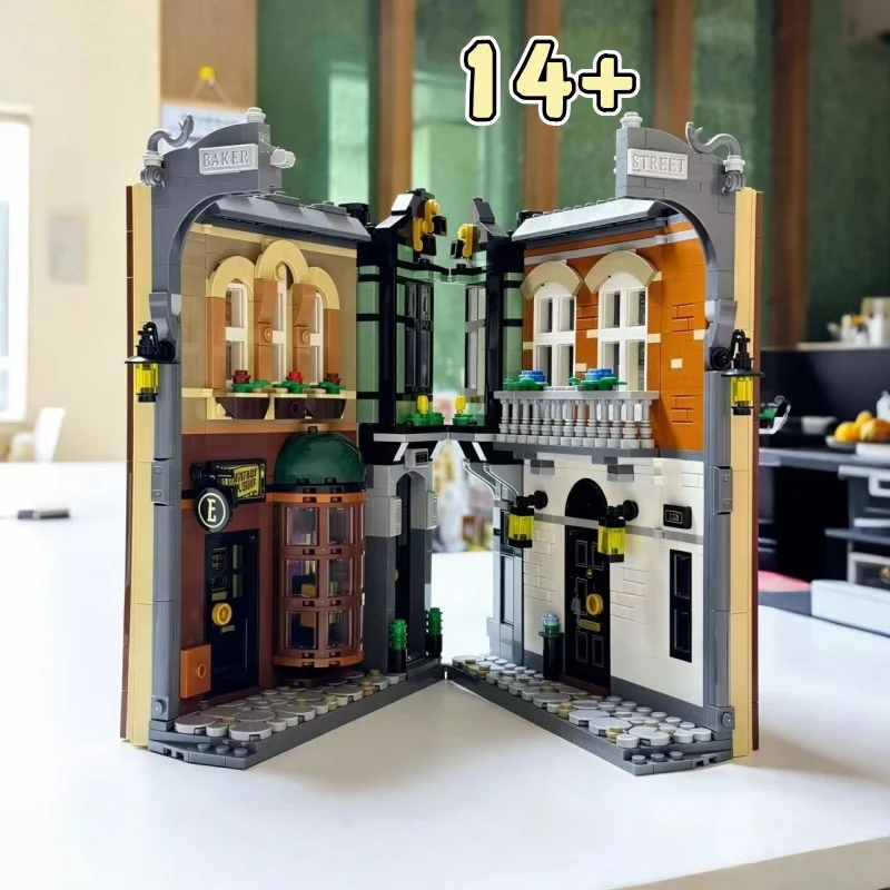 

Новая модель-конструктор «Уличный пейзаж» для декора дома, настольное украшение, подарок на день рождения для детей, 10351, 1359 деталей