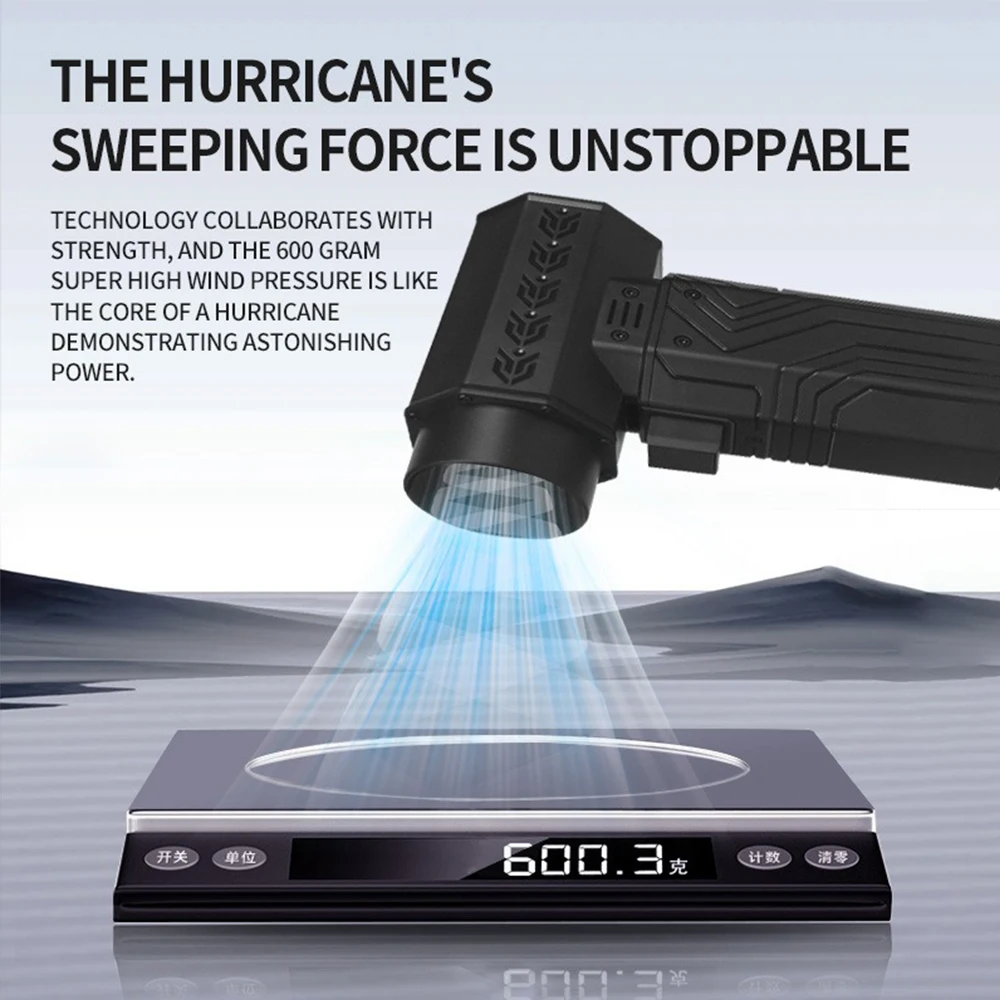 منفاخ هواء محمول قوي مروحة توربو صغيرة 10000 مللي أمبير 600 جرام التوجه 70 متر/الثانية الرياح فرش منفضة إزالة أوراق مجفف لوحة المفاتيح #2