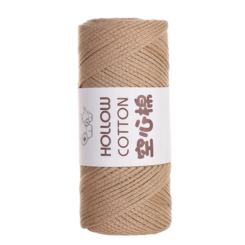 1Pc 150g 2mm hollow Yarn For crochet round hand Knitting Yarn bag cushion mat Crocheting Yarn DIY hat shoe Line amigurumi Thread