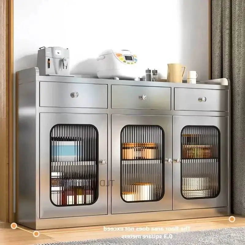 Stainless Cabinets Furniture Meal Steel Storage Preparation Floor Kitchen Kitchen Pots and Cabinet Stoves Bowls Kitchen Cabinets