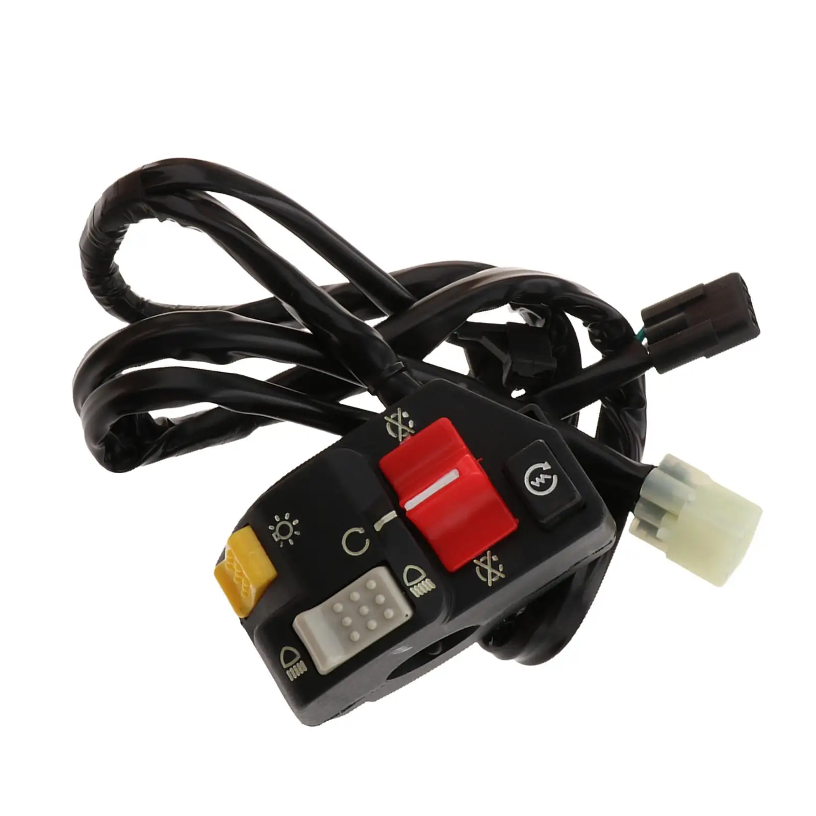 Left Handlebar Switch Assembly ABS Black Electrical Start Stop Component for Honda TRX450ER 2006-2014 Motorcycle Repair