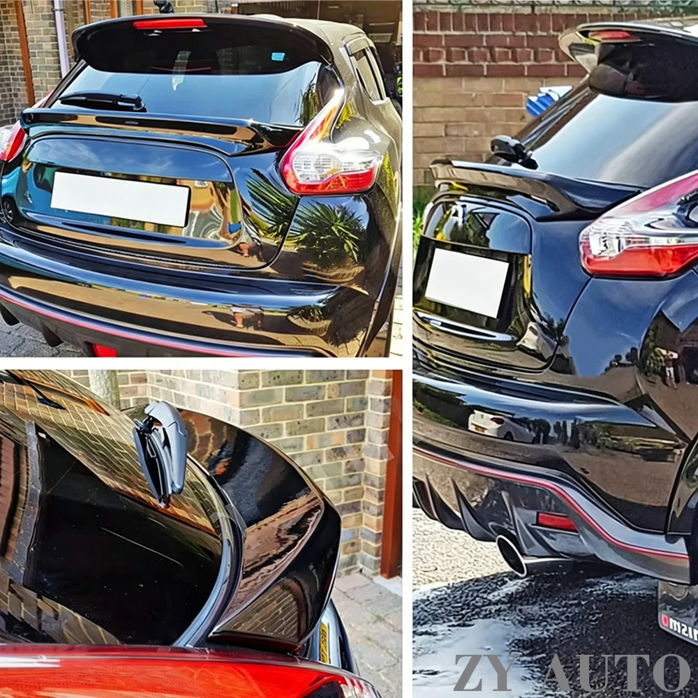 For Nissan Juke F15 2012 13 14 15 16 17 18 Rear Middle Trunk Lid Car Spoiler Wing ABS Exterior Body Kit Accessories