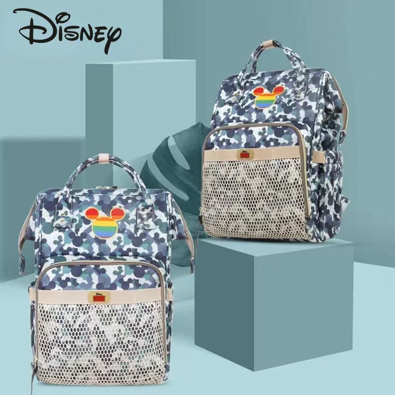 

Disney Mickey's New Diaper Bag Backpack Luxury Brand Original Baby Bag Cartoon Fashion Baby Diaper Bag Backpack High Quality