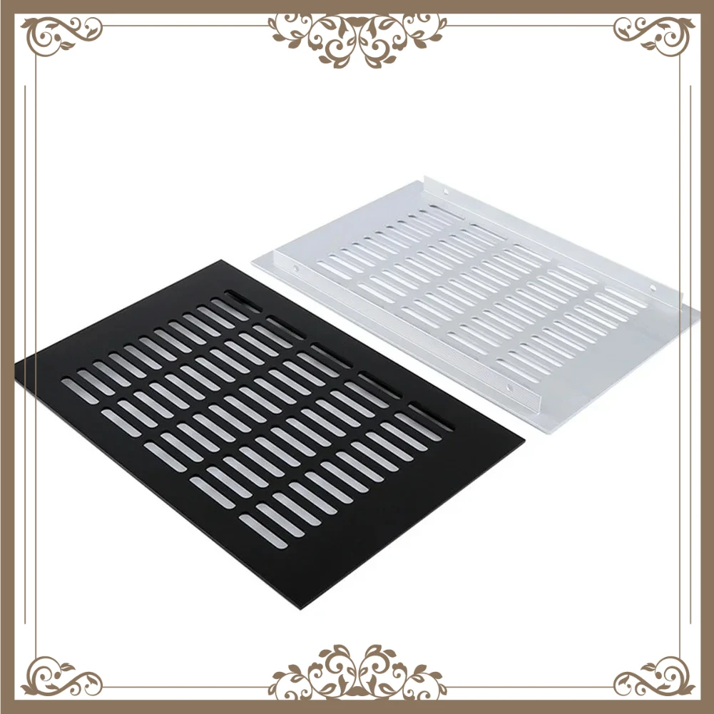 For Wardrobe Shoe Cabinet Closet Furniture Ventilator Mesh 200MM Rectangular Air Vent Cover Aluminum Alloy Ventilation Grille