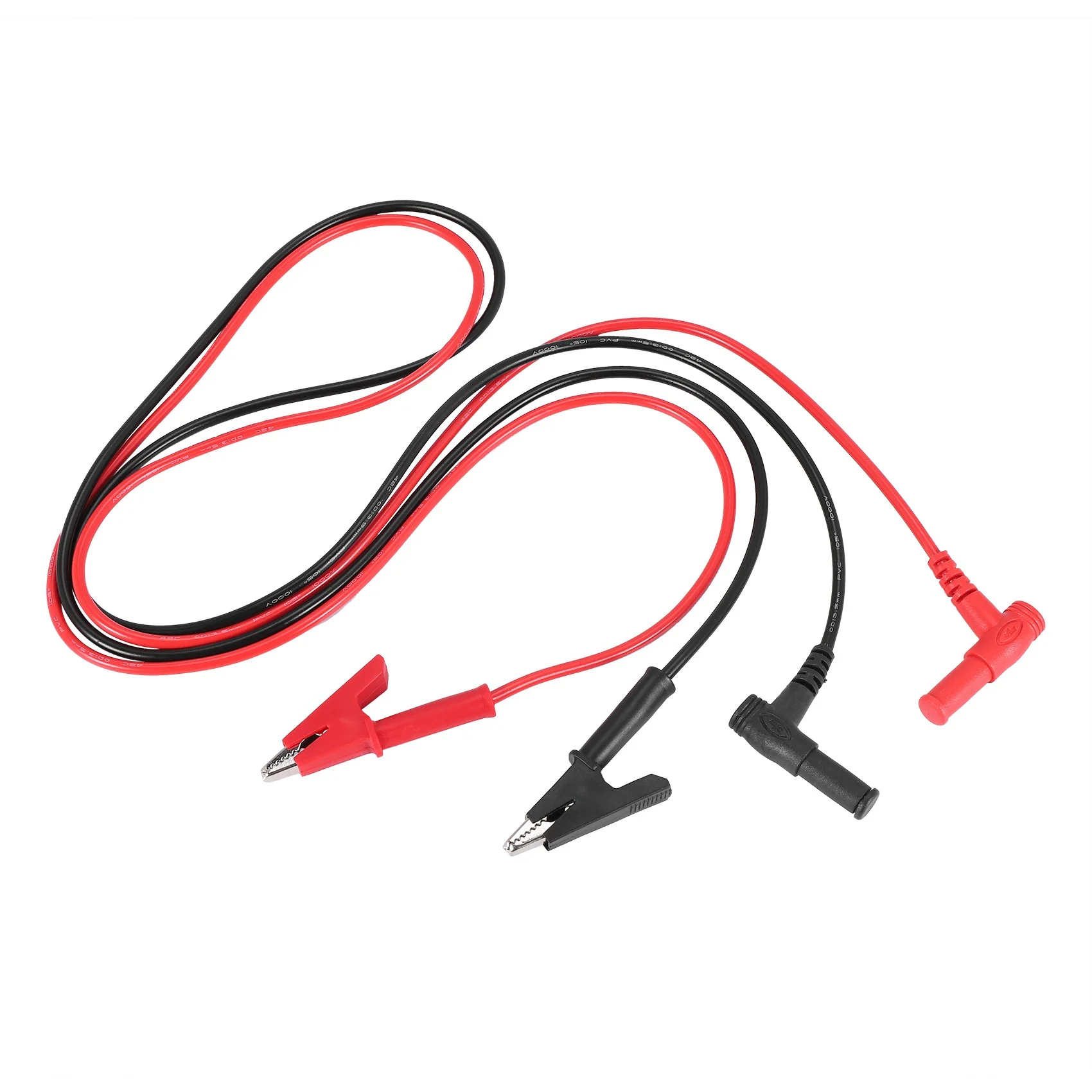 Pair Banana Plug to Alligator Clip Test Lead Crocodile Clip Lab Test Cable with Banana Plug Heavy Duty 1M Long for Multimeter DY