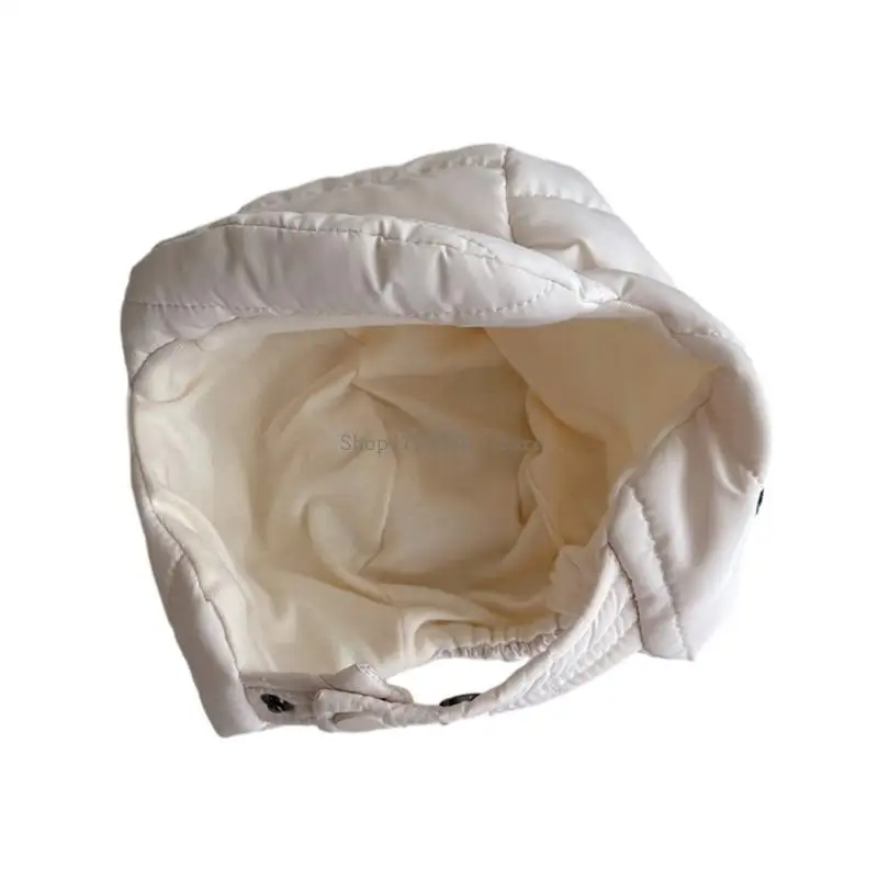 

Cotton Down Hat Waterproof Trendy Baby Bonnet Warm Beanie Cap Short Brim for Kid