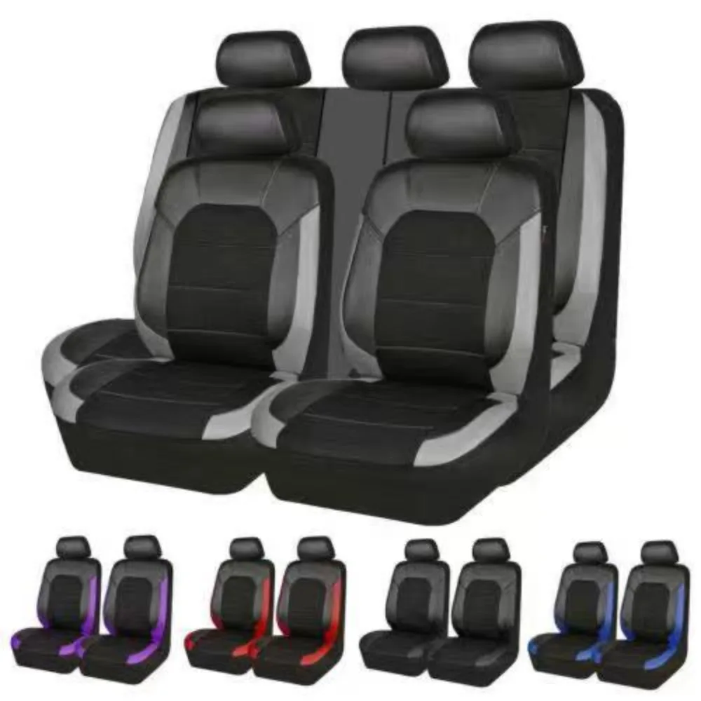 

All Season Quited PU Leather Car Seat Cover Full Surrounded Seat Protector Waterproof Universal Fit Sedan Suv Pick-up Truck Seat