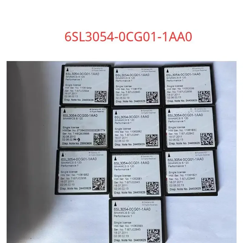 6SL3054-0CG01-1AA0 Used tested ok SINAMICS S120 CompactFlash card with firmware option Performance extension 1