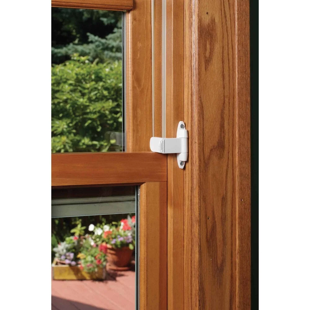 Child Safety Window Stop Adjustable Lock Mechanism Multi-pack Single Double Hung Sliding Windows ASTM Compliant 2 Pack