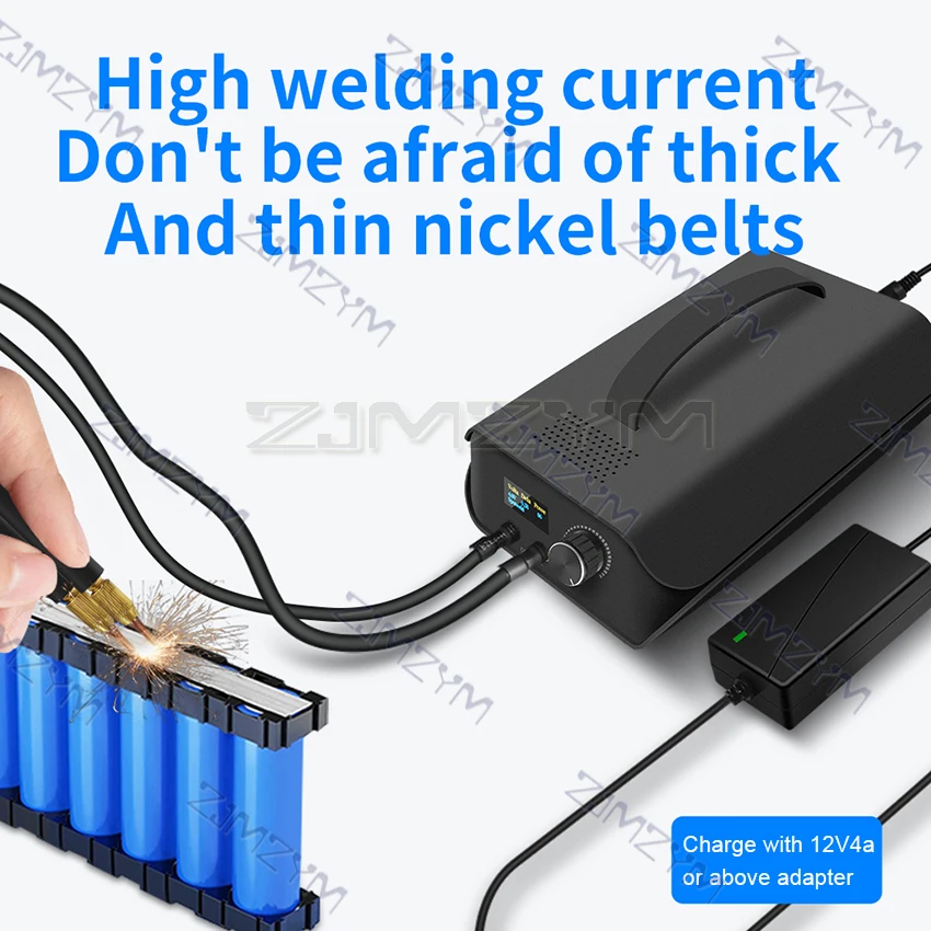 Przenośna zgrzewarka punktowa 3000F, 120 poziomów regulacji, urządzenie do zgrzewania akumulatorów litowych 18650, urządzenie do samodzielnego zgrzewania, zgrzewarka punktowa.