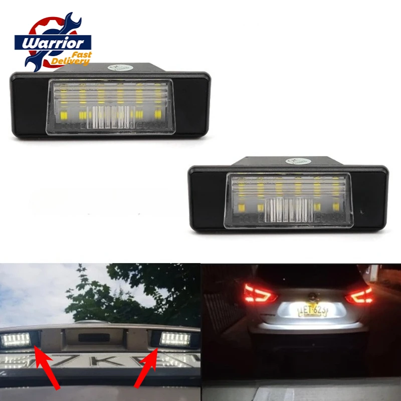 

Для Nissan Qashqai JUKE X-TRAIL Infiniti Q50 светодиодный светильник номерного знака