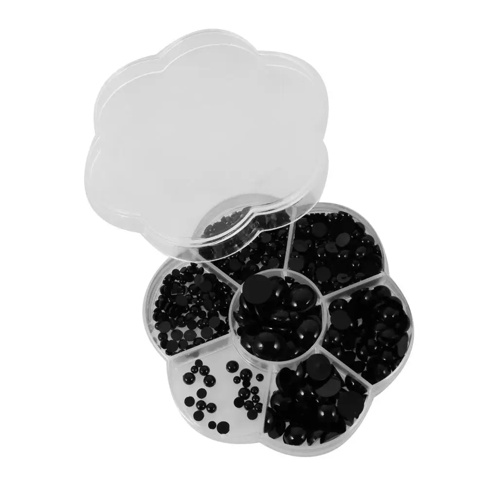 Ronde platte veiligheidsogen Zwart kunststof DIY-knutselbenodigdheden voor het maken van kralenspeelgoed Zachte poppenprojecten