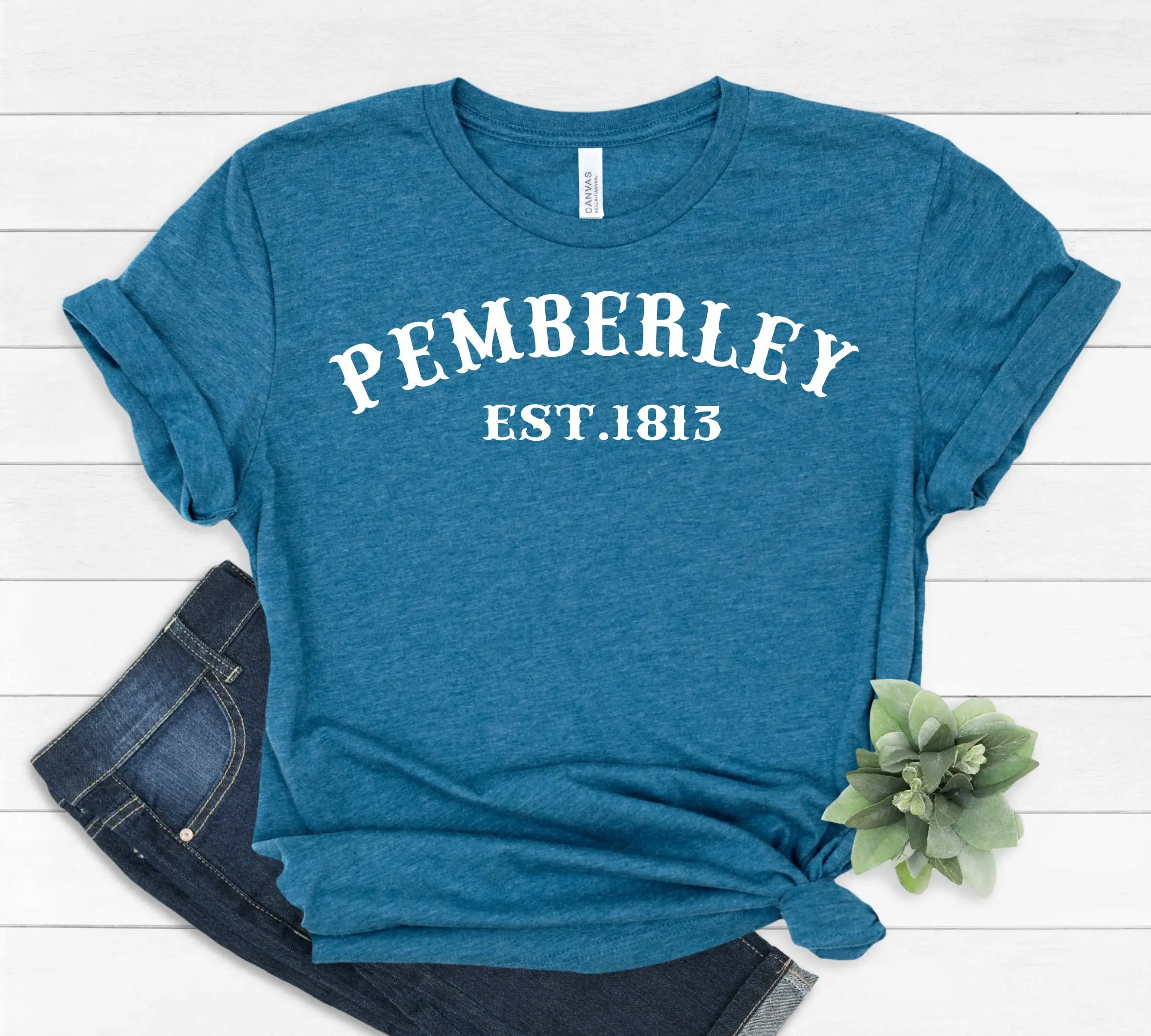 Pemberley T Shirt Pride and Prejudice Jane Austen Mr Darcy Elizabeth Bennet Collins