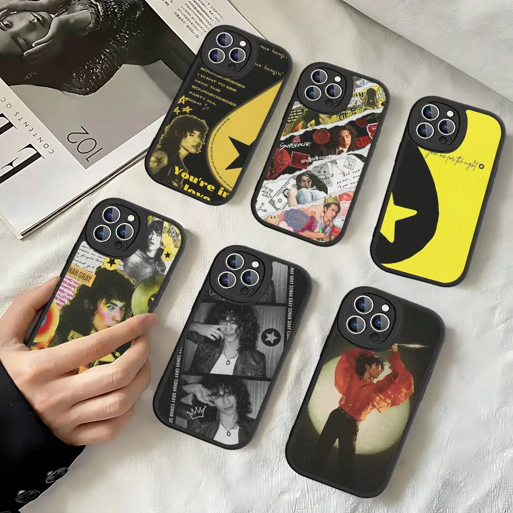 

Singer Conan Gray Phone Case For IPhone 16 15 14 13 12 11 Pro Max Plus Soft Leather Cover