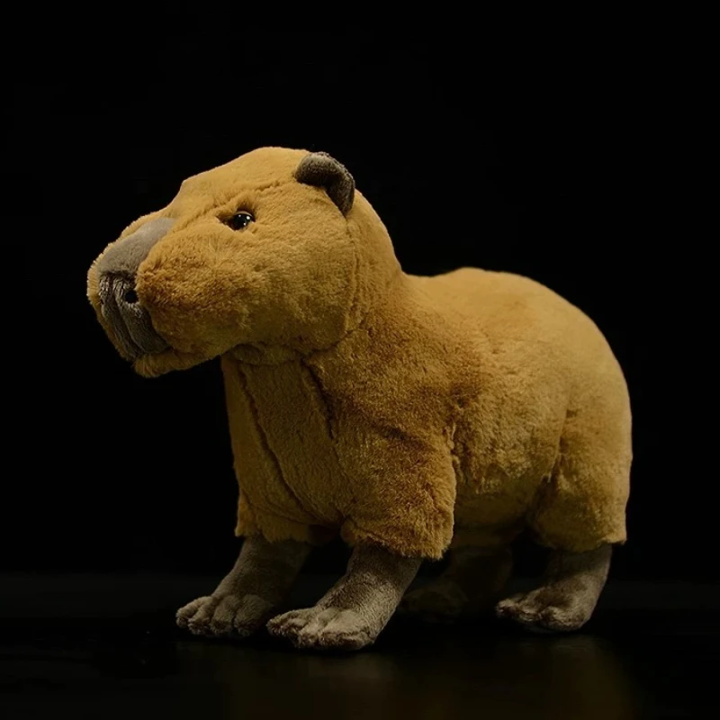 Realistic Capybara Plush Toy Cute Soft Capybara Stuffed Animal Doll Original Design Fluffy Kawaii Plushie Gift for Kids Decor
