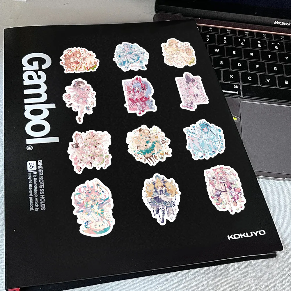 10/30/60 ชิ้นการ์ตูนสาวหวานน่ารักสาวกราฟฟิตี้สติกเกอร์ตกแต่ง DIY กีตาร์โทรศัพท์แล็ปท็อปกระเป๋าเดินทางถ้วยน้ำสเก็ตบอร์ด