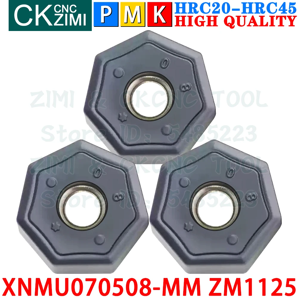 XNMU070508-MM ZM1125 XNMU 070508 MM ZM1125 Insertos de carburo insertos de fresado de alimentación rápida, herramienta de fresado de torno de metal TFM45 XNMU0705 XNMU 0705 CNC para cortador de fresado frontal