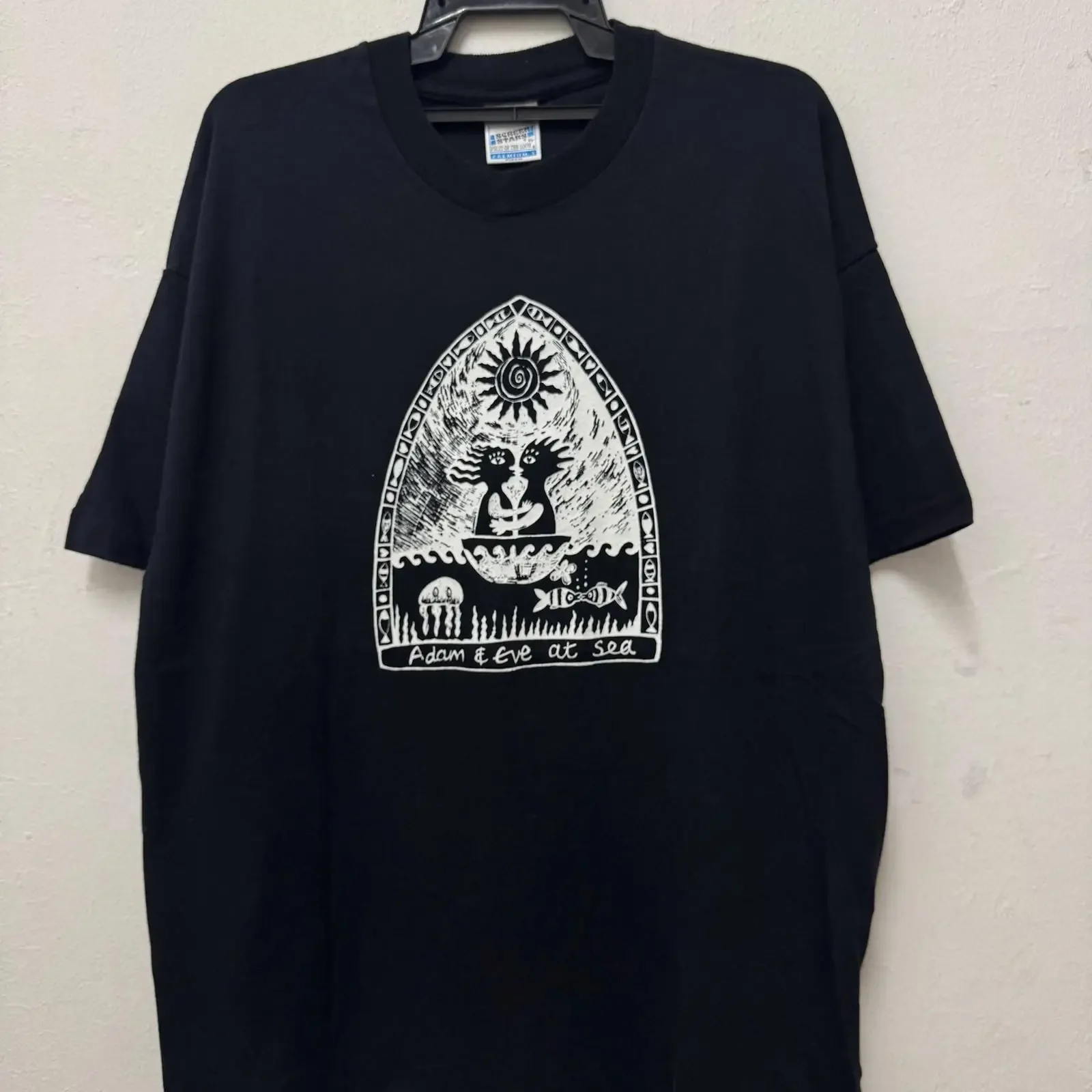 Vintage 90 s Adam And Eve International Adult Entertainment Company T Shirt Modern High End Fashion Size XL vintage Washed