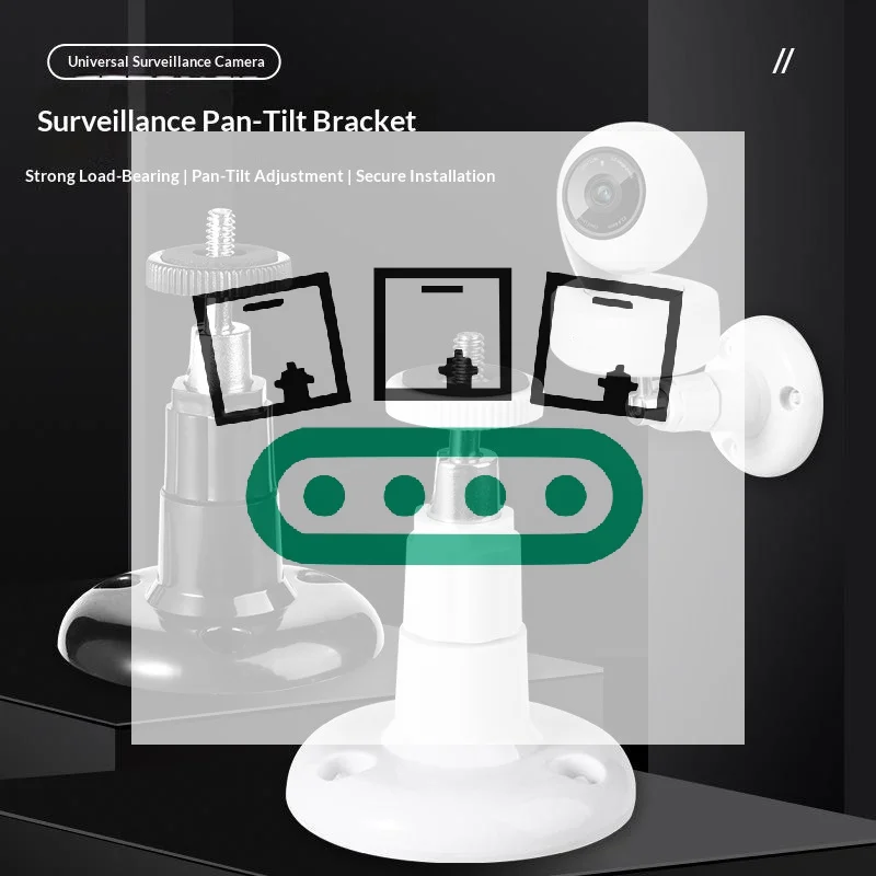 Security Camera Universal Mounting Bracket Adjustable Indoor/Outdoor Security Wall Bracket, Arlo Pro Cam For Wifi Camera
