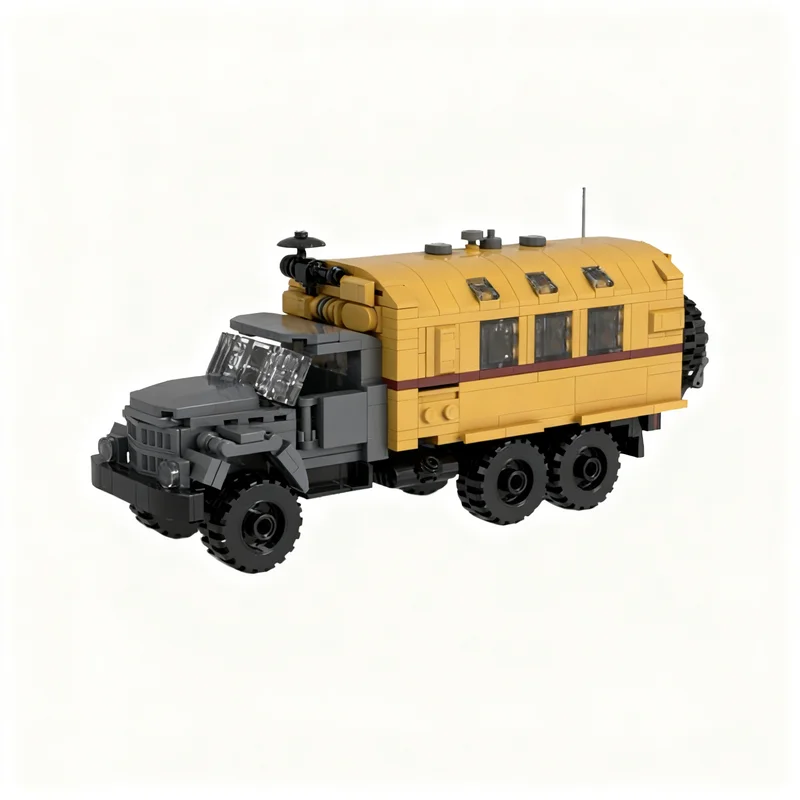 525 elementów MOC ZIL Urząd Technicznego Ratownictwa, model do składania, klocki, zabawka architektoniczna, prezent na Boże Narodzenie, kreatywne DIY, edukacja