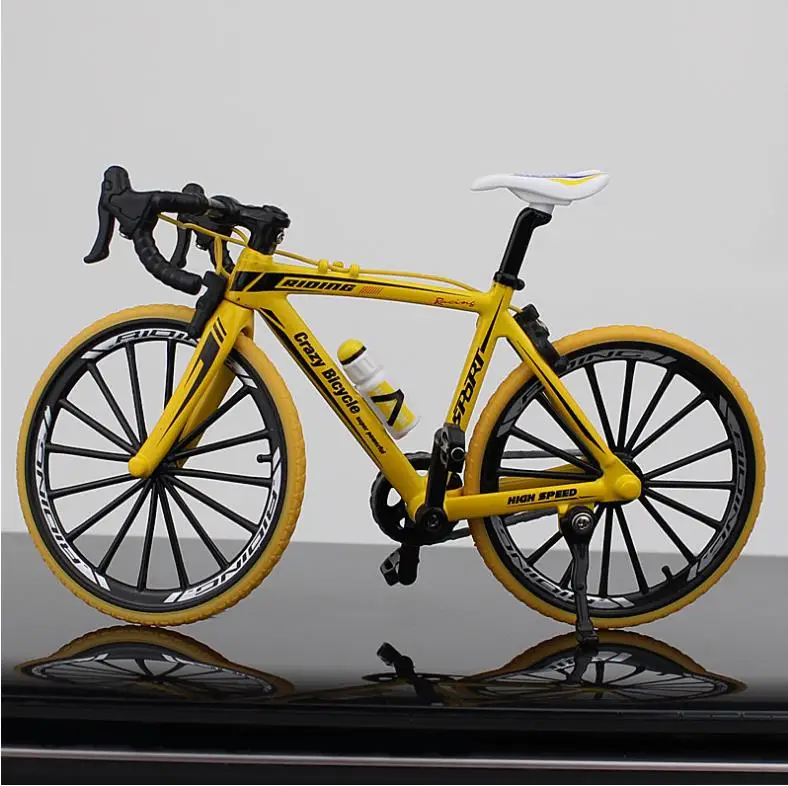 لعبة دراجة معدنية مرتبطة محاكاة مقبض بيند صغير دراجة الطريق TT توقيت سباق السيارات نموذج حلية مجموعة #5