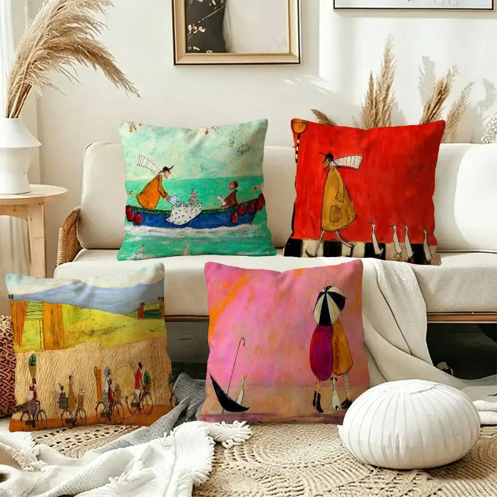 Sam T-Toft Cushion Cover Pillowcase Upholstery Sofa Throw Pillow Home Decor Pillowcas